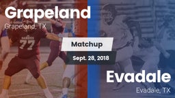 Matchup: Grapeland vs. Evadale  2018