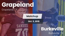 Matchup: Grapeland vs. Burkeville  2018