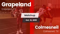 Matchup: Grapeland vs. Colmesneil  2018