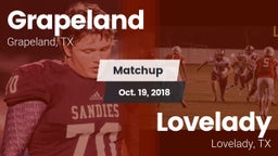 Matchup: Grapeland vs. Lovelady  2018