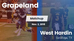 Matchup: Grapeland vs. West Hardin  2018
