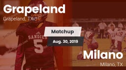 Matchup: Grapeland vs. Milano  2019