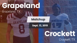 Matchup: Grapeland vs. Crockett  2019