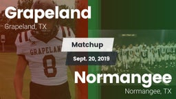Matchup: Grapeland vs. Normangee  2019