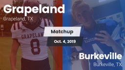 Matchup: Grapeland vs. Burkeville  2019