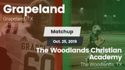 Matchup: Grapeland vs. The Woodlands Christian Academy  2019