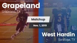 Matchup: Grapeland vs. West Hardin  2019