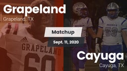 Matchup: Grapeland vs. Cayuga  2020