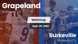 Matchup: Grapeland vs. Burkeville  2020
