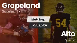 Matchup: Grapeland vs. Alto  2020