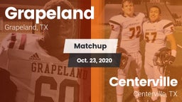 Matchup: Grapeland vs. Centerville  2020