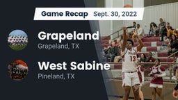 Recap: Grapeland  vs. West Sabine  2022