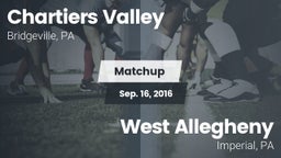 Matchup: Chartiers Valley vs. West Allegheny  2016