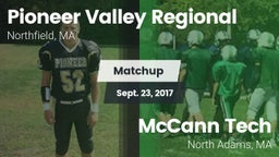 Matchup: Pioneer Valley Regio vs. McCann Tech  2017
