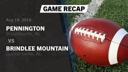 Recap: Pennington  vs. Brindlee Mountain  2016