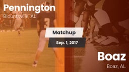 Matchup: Pennington vs. Boaz  2017