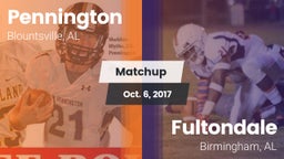 Matchup: Pennington vs. Fultondale  2017