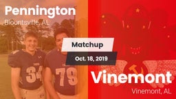 Matchup: Pennington vs. Vinemont  2019