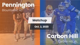 Matchup: Pennington vs. Carbon Hill  2020