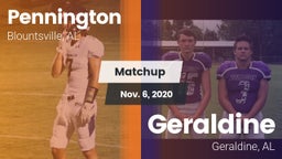 Matchup: Pennington vs. Geraldine  2020