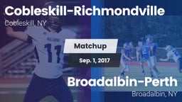Matchup: Cobleskill-Richmondv vs. Broadalbin-Perth  2017