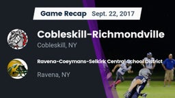 Recap: Cobleskill-Richmondville  vs. Ravena-Coeymans-Selkirk Central School District 2017
