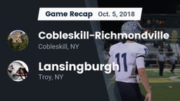 Recap: Cobleskill-Richmondville  vs. Lansingburgh  2018