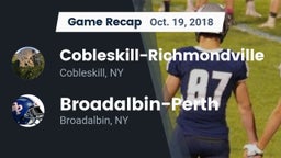 Recap: Cobleskill-Richmondville  vs. Broadalbin-Perth  2018