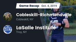 Recap: Cobleskill-Richmondville  vs. LaSalle Institute  2019