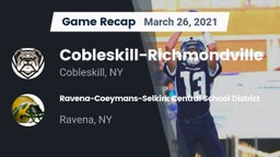 Recap: Cobleskill-Richmondville  vs. Ravena-Coeymans-Selkirk Central School District 2021