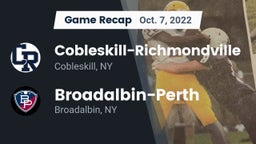 Recap: Cobleskill-Richmondville  vs. Broadalbin-Perth  2022