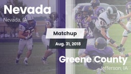 Matchup: Nevada vs. Greene County  2018