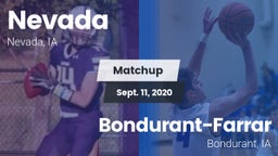Matchup: Nevada vs. Bondurant-Farrar  2020