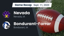 Recap: Nevada  vs. Bondurant-Farrar  2020