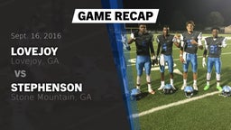 Recap: Lovejoy  vs. Stephenson  2016