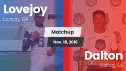 Matchup: Lovejoy vs. Dalton  2016