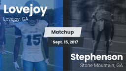 Matchup: Lovejoy  vs. Stephenson  2017