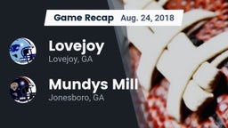 Recap: Lovejoy  vs. Mundys Mill  2018
