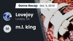 Recap: Lovejoy  vs. m.l. king 2018