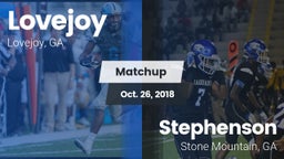 Matchup: Lovejoy  vs. Stephenson  2018