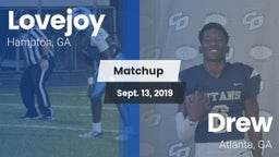 Matchup: Lovejoy  vs. Drew  2019