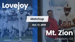 Matchup: Lovejoy  vs. Mt. Zion  2019