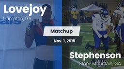 Matchup: Lovejoy  vs. Stephenson  2019