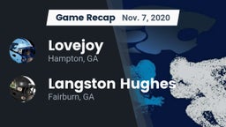 Recap: Lovejoy  vs. Langston Hughes  2020