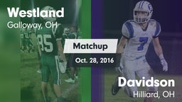 Matchup: Westland vs. Davidson  2016