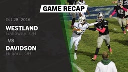 Recap: Westland  vs. Davidson  2016