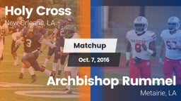 Matchup: Holy Cross vs. Archbishop Rummel  2016