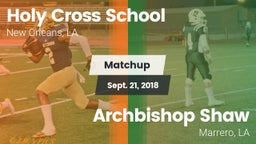 Matchup: Holy Cross School vs. Archbishop Shaw  2018