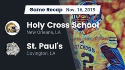 Recap: Holy Cross School vs. St. Paul's  2019