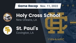 Recap: Holy Cross School vs. St. Paul's  2022